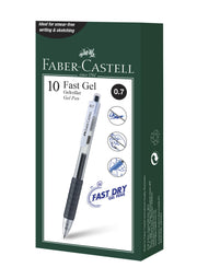 Pix cu Gel Fast Gel 0,7 mm Negru Faber-Castell
