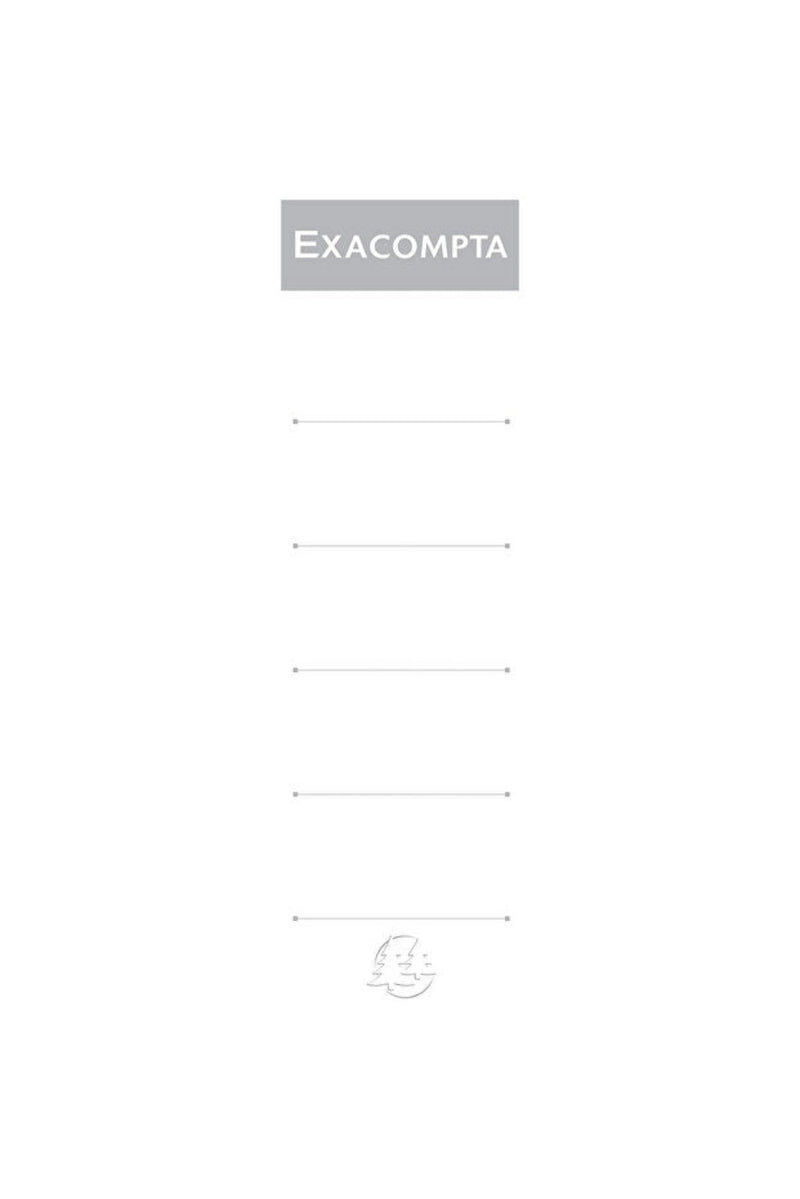 Etichete biblioraft Exacompta 5 cm, set 10 bucăți albe interschimbabile