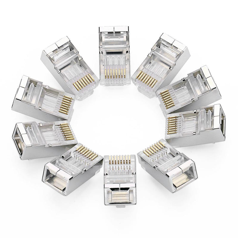 Mufa RJ-45 Ugreen NW111 Cat6 ecranata plastic 10 buc