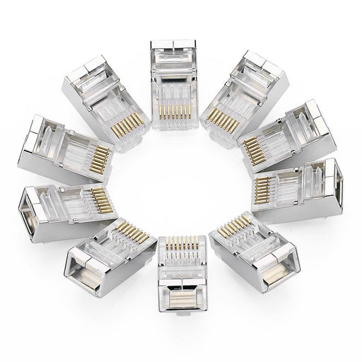 Mufa RJ-45 NW111 pt. cablu UTP Cat6 RJ-45 (T) shielded plastic 10 buc - Ugreen