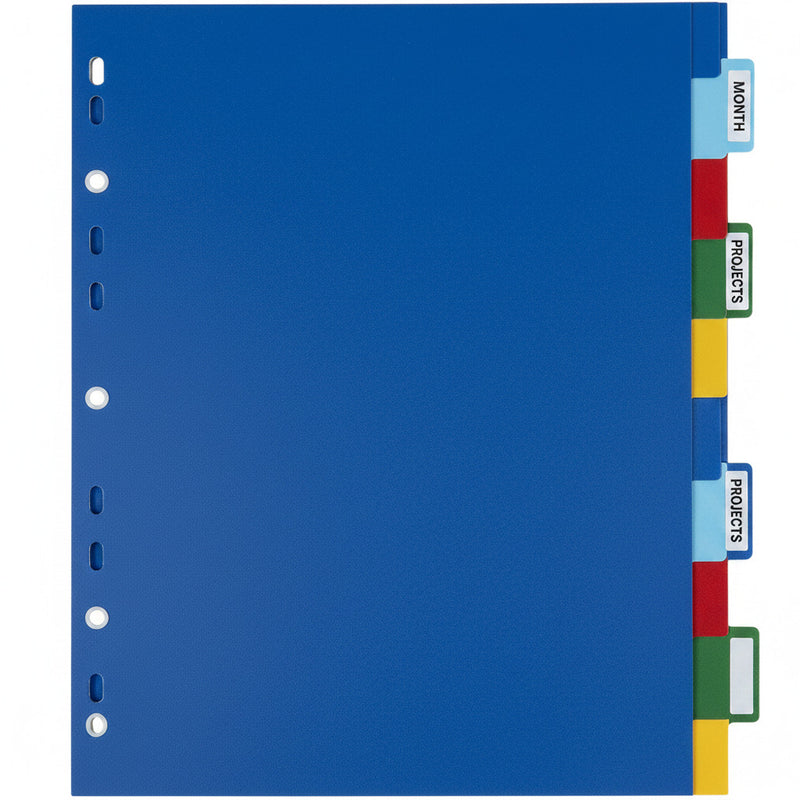 Separatoare Plastic Color, A4, 120 Microni, 10 Culori/set, Optima