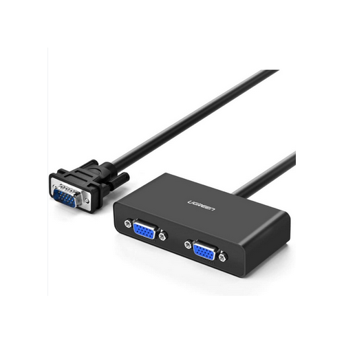 Splitter video 1 x VGA (T) la 2 x VGA (M) rezolutie full HD 1920 x 1440 la 60Hz negru - Ugreen