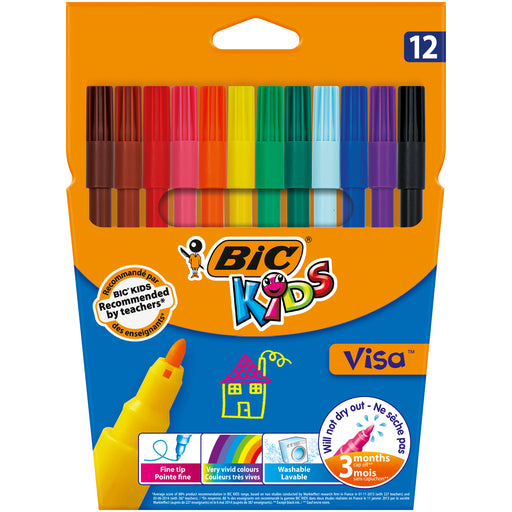 Carioci Visa Lavabile 12 Culori Bic