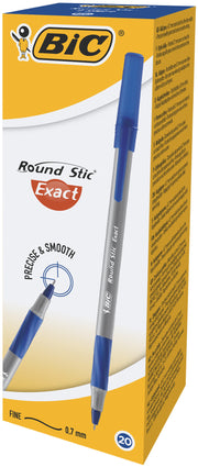 Pix de Unică Folosință Round Stic Exact 0,7 mm Albastru BIC