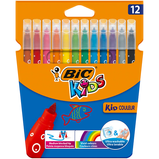 Carioci Ultralavabile Kid Couleur 12 Culori BIC