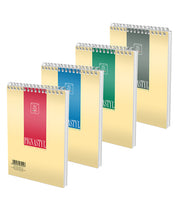 Bloc Notes Spiră Style A6 Dictando 60 File Pigna, copertă gofrată de 200 g/mp și spiră metalică dublă