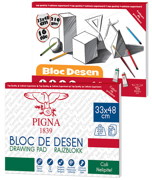 Bloc Desen 33 x 48 cm 210 g 16 File Pigna