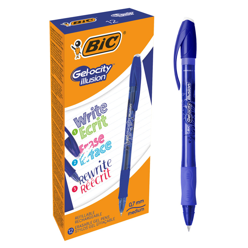 Roller Gel-ocity Illusion 0,7 mm Albastru BIC