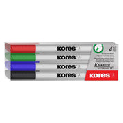 Marker Whiteboard Slim Set 4 Culori Kores