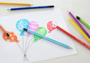 Creioane Colorate Eco cu Gumă 12 Culori Faber-Castell