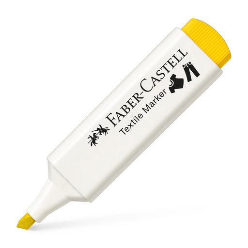 Marker Textil Vârf Teșit 1/2/5 mm Faber-Castell Galben