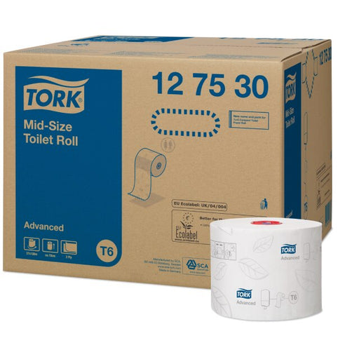 Hartie igienica Tork Advanced Mid-size T6 2 straturi 100 m - 27 role