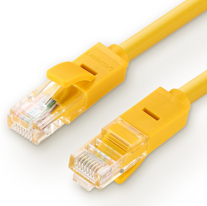 Patch cord UTP Cat5e Ugreen NW103 100Mbps 3m galben