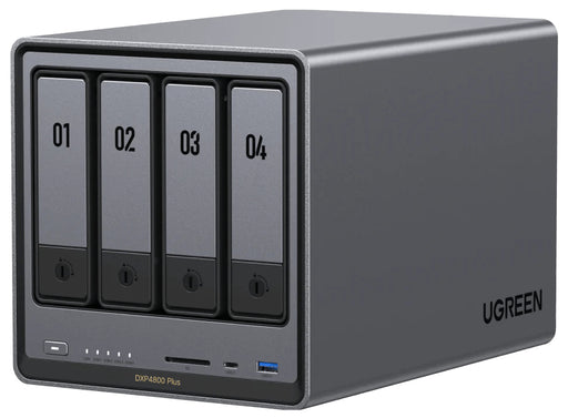 NAS DXP4800Plus CPU 4.40 GHz RAM DDR5 8Gb max 64Gb SATA 24Tx4 si M.2 8Tx2 LAN 2.5Gbx1 si 10Gbx1 2xUSB2.0 2xUSB 3 - Ugreen