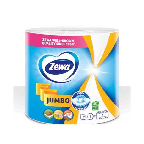 Rola prosop bucatarie Zewa Jumbo White 2 straturi 325 portii - imagine produs