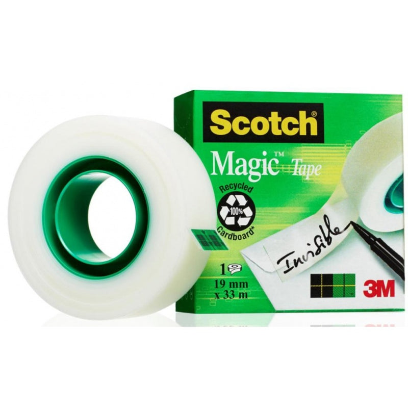 Banda adeziva transparent mata, invizibila la copiere ,19mm x 33m, 3M - imagine produs
