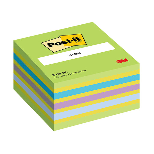 Cub notes adeziv Post-it, Lollipop culori neon, 76 x 76 mm, 450 file