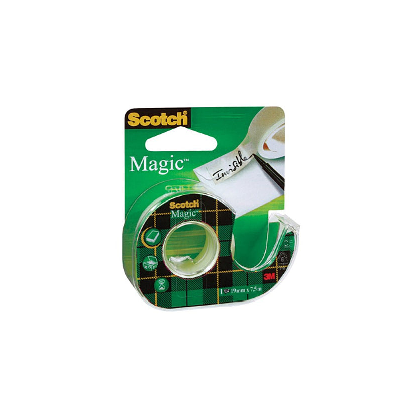 Banda adeziva invizibila mata Scotch Magic, 19mm x 7.5m, cu dispenser 3M - imagine produs