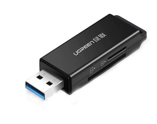 Card reader extern CM104 interfata USB 3.0 citeste/scrie: SD microSD viteza pana la 480Mbps suporta carduri maxim - Ugreen