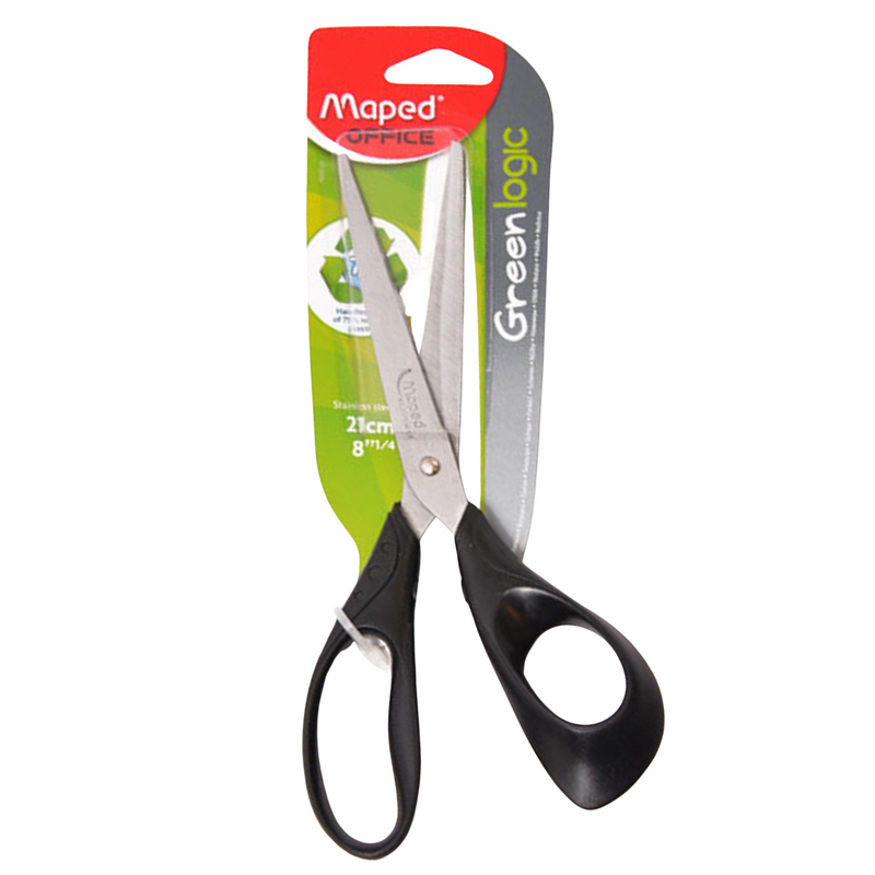 Foarfeca otel cu maner plastic 21cm Maped Essentials Green
