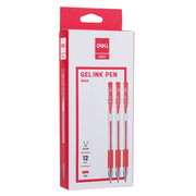 Pix cu Gel 6600 cu Grip 0,5 mm Roșu Deli