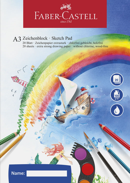 Bloc Desen A3 20 File 100 g/mp Faber-Castell