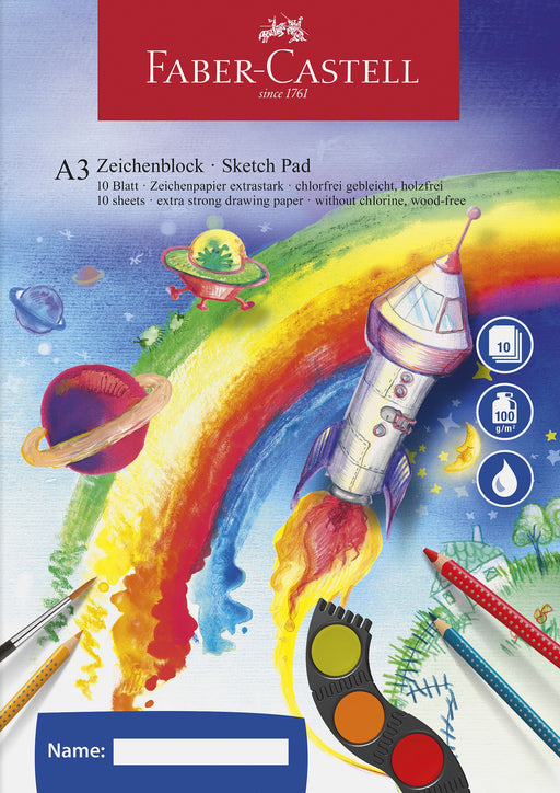 Bloc Desen A3 10 File 100 g/mp Faber-Castell