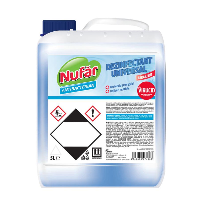 Dezinfectant suprafete Nufarul fara clor 5 l