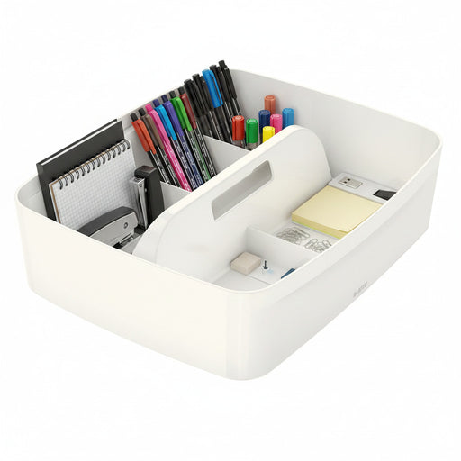 Tavita Organizer Alba Mare Cu Maner Mybox Leitz - LEITZ