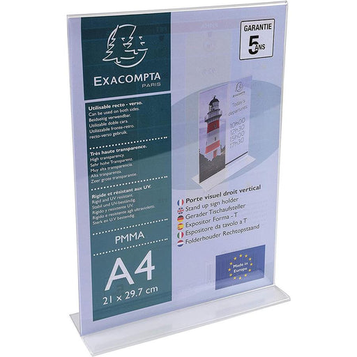 Display Prezentare A4 Portret Tip T Exacompta