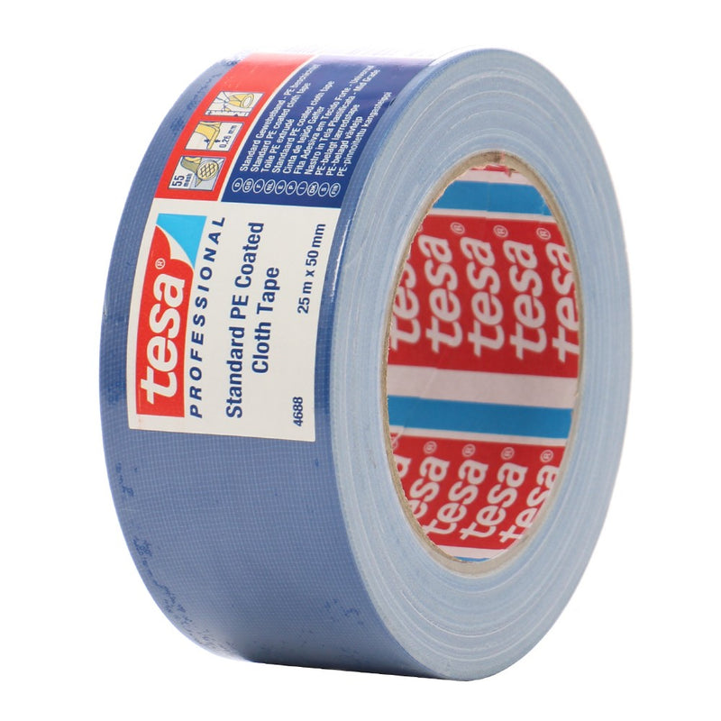 Bandă Adezivă Textilă Albastră 25 m x 50 mm Tesa
