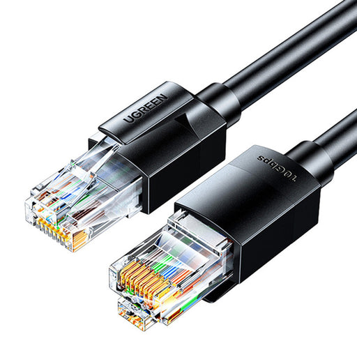 Patch cord UTP Cat6A NW315 cablu shielded rotund viteza maxima 10 Gbps braided 20m negru - Ugreen