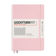 Caiet A5 Aritmetică Copertă Rigidă 126 File Roz Pastel Leuchtturm, copertă rigidă, varianta roz pastel