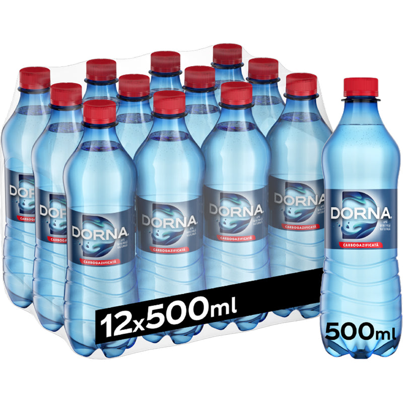 Bax apă minerală carbogazoasă Dorna 12 x 0,50 L