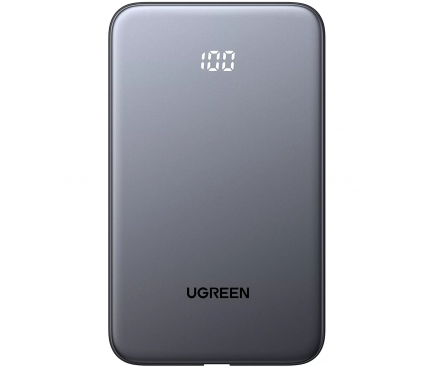Baterie Externă PB526 10000mAh 20W Cablu USB-C Integrat Gri - Ugreen