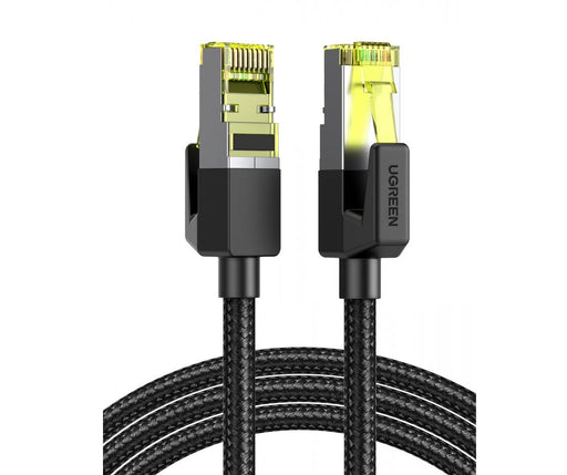 Patch cord UTP Cat7 NW150 cablu shielded rotund viteza maxima 10 Gbps braided 5m negru - Ugreen