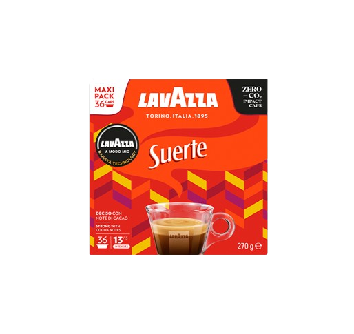 Capsule Cafea A Modo Mio Suerte 36 Buc Lavazza