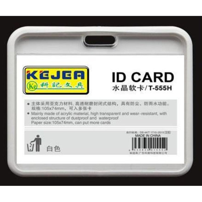Buzunar PVC pentru Carduri 105 x 74 mm Orizontal Set 5 Bucăți Kejea Alb