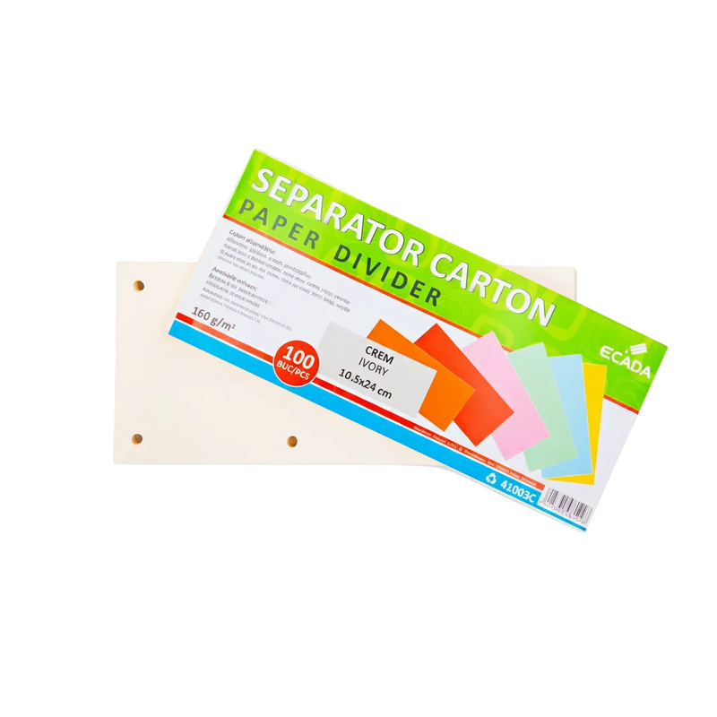 Separator Carton 10.5x24cm 160g Set 100 Crem Ecada