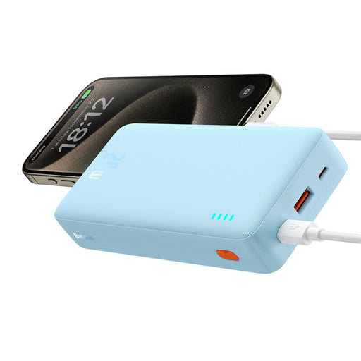 Baterie Externă Airpow 20000mAh 20W Cablu USB-C Albastru Baseus