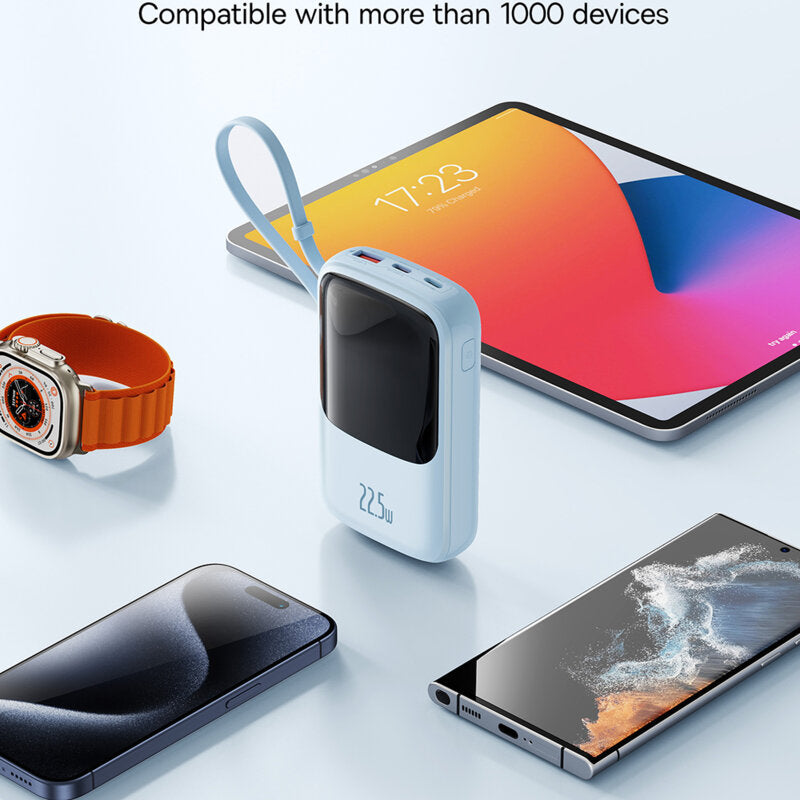 Baterie Externă Qpow Pro+ 10000mAh 22.5W Albastru - Baseus
