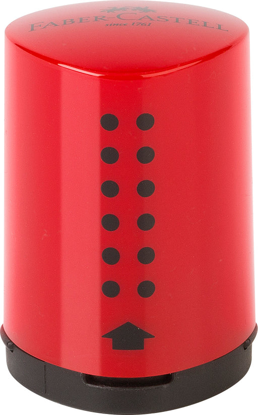 Ascuțitoare Plastic Simplă Grip 2001 Mini cu Container Roșu/Albastru Faber-Castell