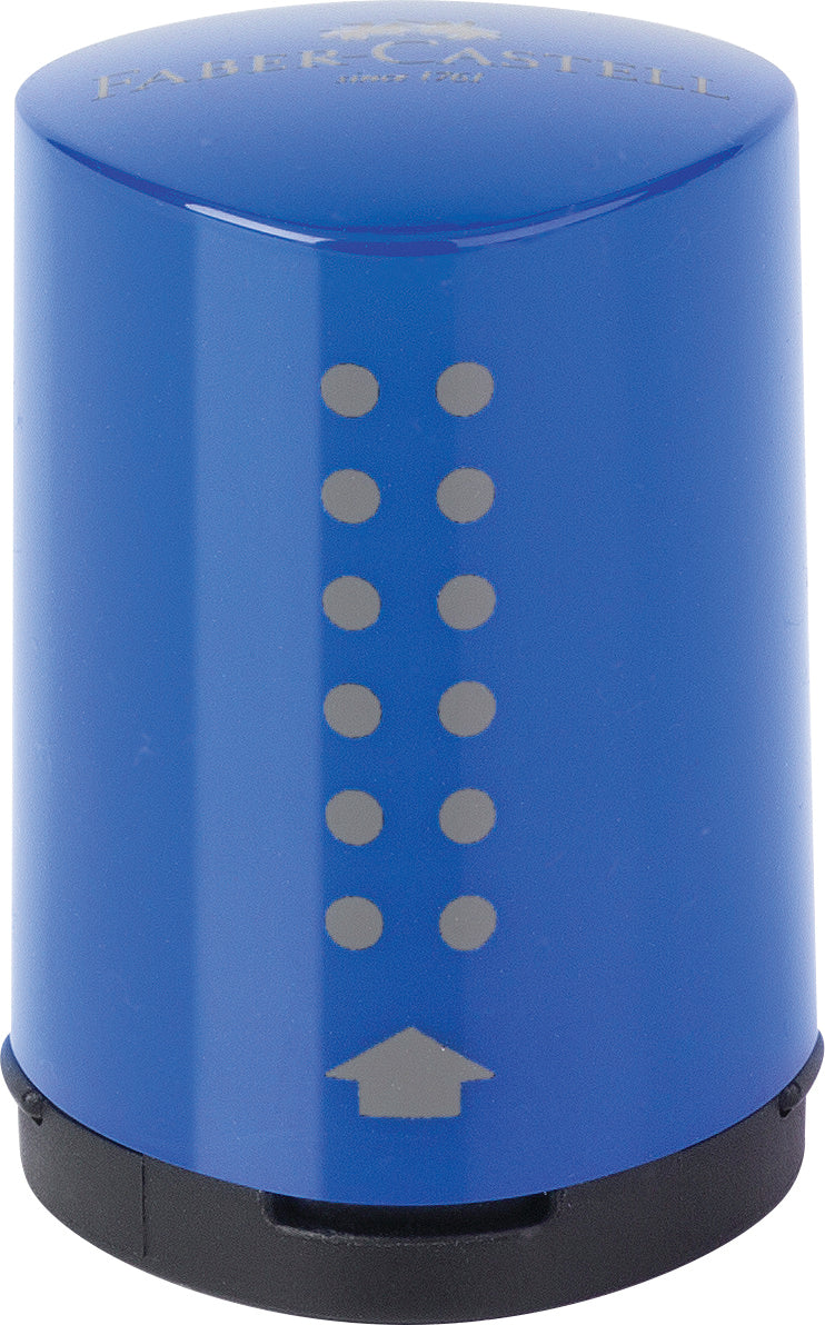Ascuțitoare Plastic Simplă Grip 2001 Mini cu Container Roșu/Albastru Faber-Castell