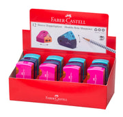 Ascuțitoare Plastic Dublă Sleeve Trend 2019 cu Container Faber-Castell