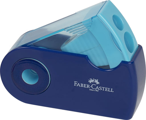 Ascuțitoare Plastic Dublă Sleeve Trend 2019 cu Container Faber-Castell