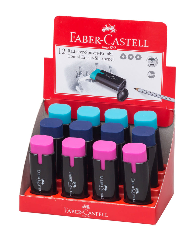 Ascutitoare plastic simpla cu radiera 1877 Trend 2019 Faber-Castell