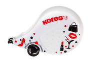 Bandă Corectoare Scooter Black White 4,2 mm x 8 m Kores