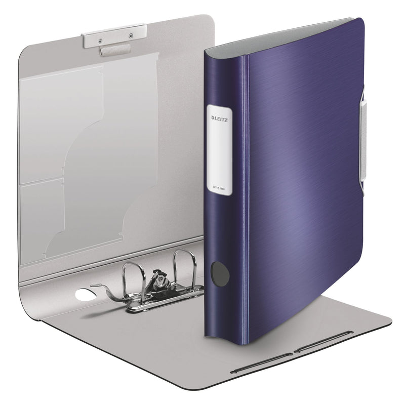 Biblioraft Plastifiat 5 cm 180° Albastru-Violet Style - Leitz