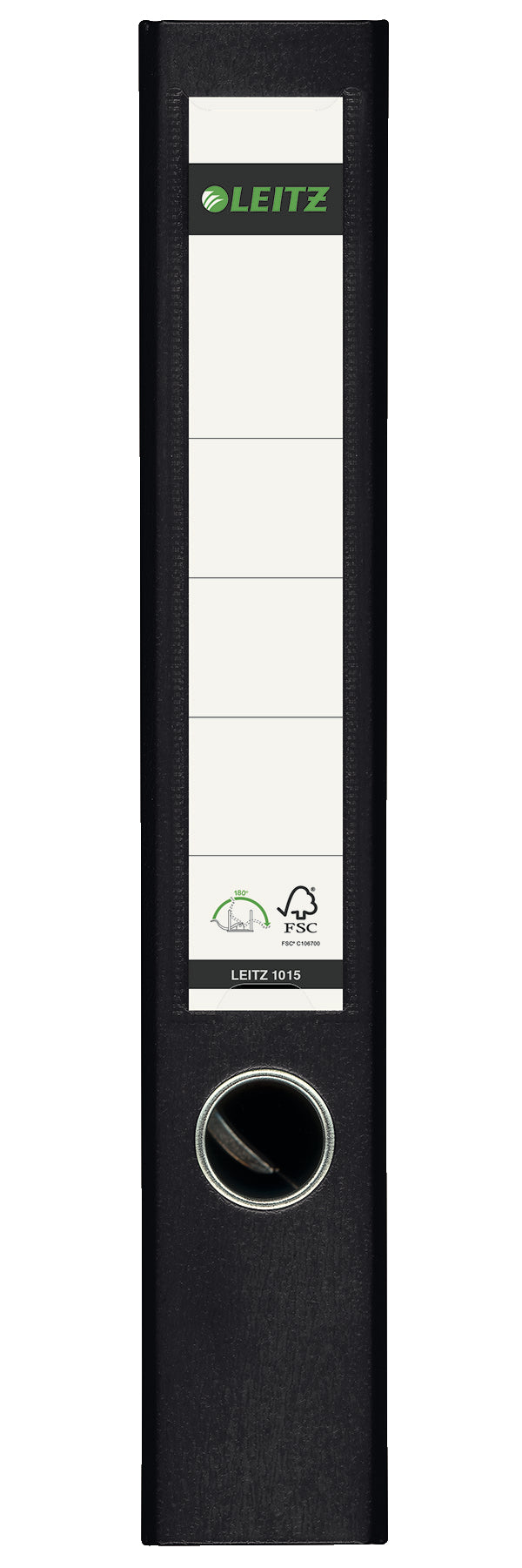 Biblioraft Plastifiat 5 cm 180° Negru - Leitz