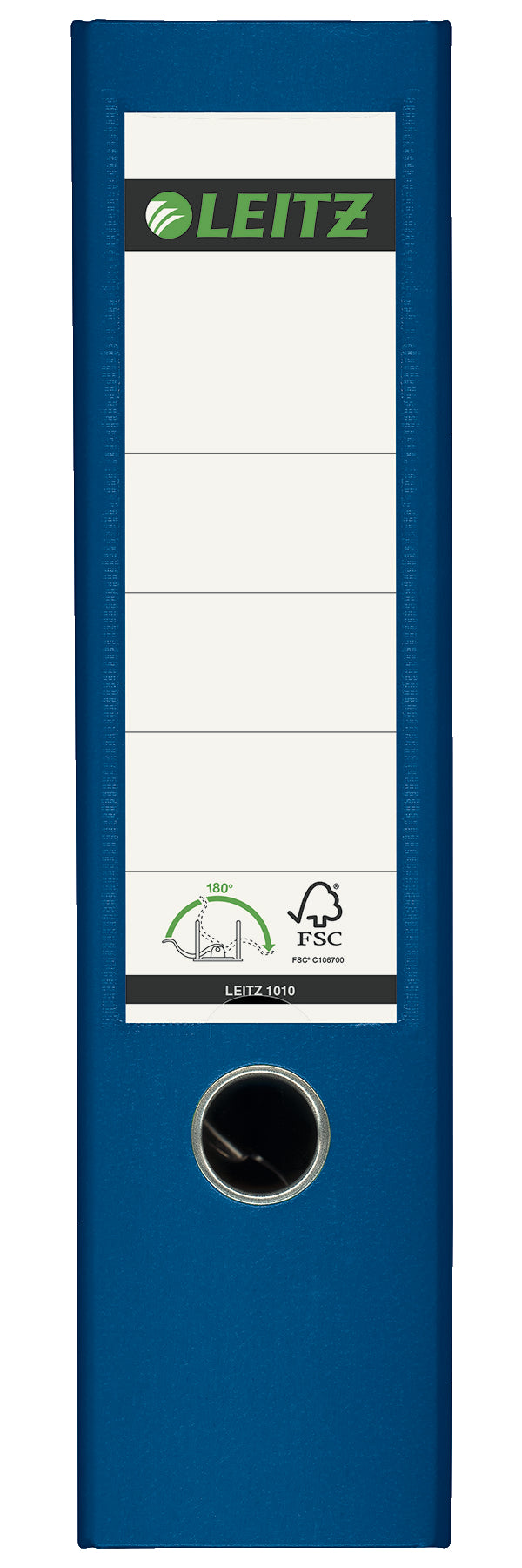 Biblioraft Plastifiat 8 cm 180° Albastru - Leitz